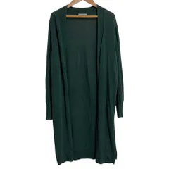 美品 Theory luxe セオリーリュクス コットンニット ロングカーディガン サイズ38 グリーン レディース 古着 中古 USED