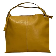 美品 RIPANI リパーニ レザー ハンドバッグ イエロー レディース 古着 中古 USED