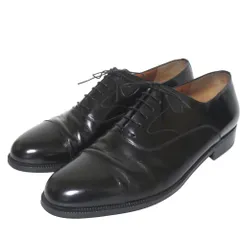 美品 Salvatore Ferragamo サルヴァトーレフェラガモ ストレートチップ ビジネスシューズ オックスフォードシューズ 9.5EE 27.5cm 黒 メンズ 古着 中古 USEDのサムネイル