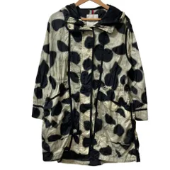 美品 MONCLER モンクレール ANTARES フード付き ナイロンコート ジャケット サイズ0 グレー×ブラック レディース 古着 中古 USED