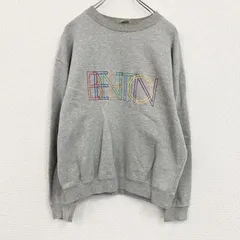 古着 used　UNITED COLORS OF BENETTON　ユナイテッドカラーズオブベネトン　スウェット/トレーナー　グレー　Mサイズ