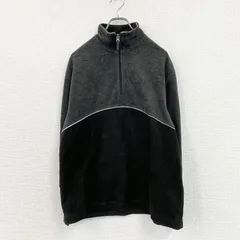 古着 used　～00s　OLD GAP　オールドギャップ　ハーフジップフリースプルオーバージャケット　ブラック　グレー　Sサイズ