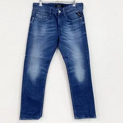 古着 used　REPLAY　リプレイ　デニムパンツ/ジーンズ　縦落ち　ヒゲ　インディゴ　28サイズ