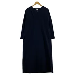 美品 ENFOLD エンフォルド タグ付き キーネックワンピース size36/ネイビーのサムネイル