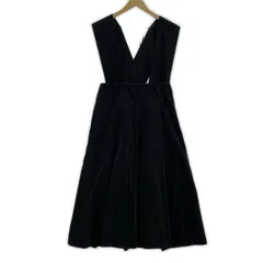 Drawer ドゥロワー コーデュロイ ジャンパースカートワンピース size38/チャコールのサムネイル
