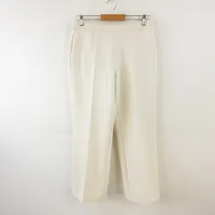 ユニクロ UNIQLO パンツ ドライ スウェット ストレッチ ロング オフホワイト 白 L *T303