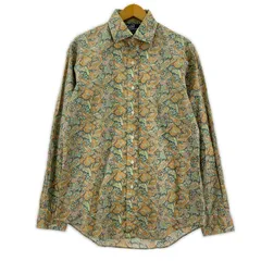 POLO RALPH LAUREN ポロ・ラルフローレン ペイズリー長袖シャツ sizeM/オレンジ系