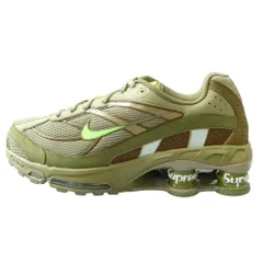 Supreme シュプリーム DN1615-200 【フェイクバスターズ鑑定済み】Shox Ride 2 Neutral Olive Electric Green-Pilgrim ショックスライド スニーカー グリーン系 28cm【新古品】【未使用】【中古】のサムネイル