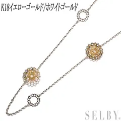 K18YG/WG デザイン ネックレス