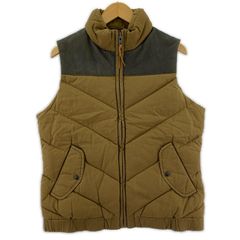 FILSON フィルソン 8039-43-70002 レザー切替 ダウンベスト sizeM/ライトブラウン×チャコール