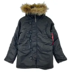 ALPHA アルファ ALPHA INDUSTRIES アルファ インダストリーズ ×X-girlファー付きジャケット sizeMEDIUＭ/ブラック