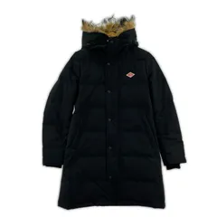 DANTON ダントン ファー付き フーデッドダウンジャケット size34/ブラック