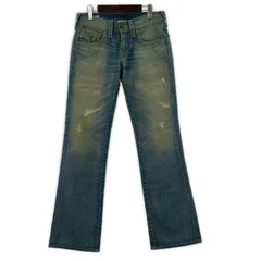 TRUE RELIGION トゥルーレリジョン ダメージ加工デニムパンツ size29/ライトブルーのサムネイル