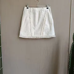 ★クラシカルな表面感と季節感あるツイード生地★ SLY スライ SPRING TWEED JW ショートスカート 【1／S相当】