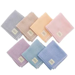 【新品】 今治ファクトリー(Imabari Factory) 今治タオル ハンカチ 7daysハンカチ 7枚セット 約25×25cm(1枚あたり) 日本製 グレー/ベージュ/オレンジ/ピンク/パープル/グリーン/ネイビー 0