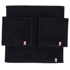 【新品】 タオルハンカチ 今治 3枚セット ハンドタオル ミニタオル 小さめ 25×25 タオル地ハンカチ ブラック 黒 0