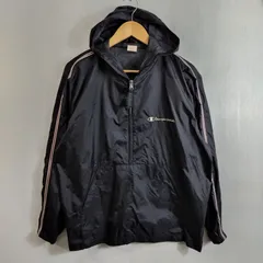 champion チャンピオン アノラックパーカー プルオーバー ナイロン 薄手 70s 80s 古着 VINTAGE 日本製 ブラック S C920