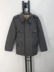 バーバリー キッズ ウール コート ウール ジャケット グレー チルドレン 12y (150cm)