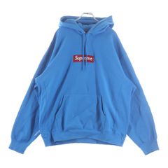 新品未使用】Supreme Box Logoスエットパーカー Cyan XXL - メルカリ