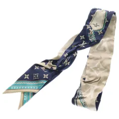 LOUIS VUITTON (ルイヴィトン) モノグラム バンドーBB スカーフ アルティメット ブルーマリーヌ シルク ブルー M77778