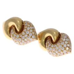 BVLGARI (ブルガリ) ドッピオ クオーレ ダイヤ イヤリング ゴールド Au750YG 15.8gのサムネイル