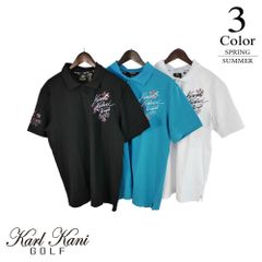 新品正規 Karl Kani ドライUVカット 鹿の子メタルベーシックポロ L