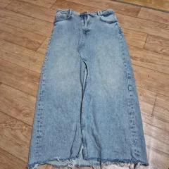 ZARA ザラ デニム スカート スリット ロング スカート m