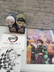 【N5-38】◇ 鬼滅の刃　コラボDINING 複製　ミニ色紙　もちころりん柱ver. 宇髄天元　悲鳴嶼行冥　クリアファイル　まとめ売り　4点セット
