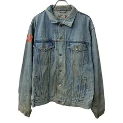 Wrangler HERO デニムジャケット L ライトブルー ボタン 胸ポケット コットン ワッペン アメカジ アウター 春物 a803-6658のサムネイル