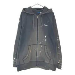 Reebok リーボック サンフェード フルジップ スウェット パーカー ペンキ グレー(メンズ L)中古 古着 X6601