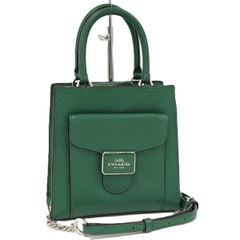 COACH コーチ エライザ トップ ハンドル 2Wayバッグ グリーンカラー
