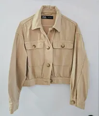 ザラ ベージュ ショート ジャケット