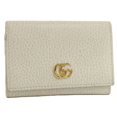 GUCCI カードケース 名刺入れ GGマーモント レザー アイボリー 474748