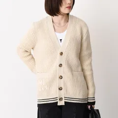 AMI PARIS アミパリス カーディガントップス ウールリブ カレッジコットンニット UKC383 KN0161 レディース ユニセックス ホワイトのサムネイル