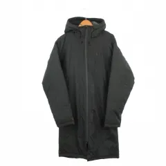 アンダーアーマー UNDER ARMOUR ベンチコート 中綿ロングコート スポーツウエア LG 黒 ブラック フード付き 長袖 /AH6 ■ECE003