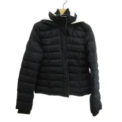 ユニクロ UNIQLO × セオリー Theory ダウンジャケット アウター ナイロン フード ハイネック ジップアップ L 黒 ブラック /XZ ■ECA003