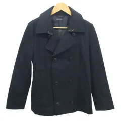 アーバンリサーチ URBAN RESEARCH ピーコート ウール L 紺 ネイビー 長袖 ダブルブレスト 襟元フック ステンカラー 無地 /GR ■ECA003のサムネイル