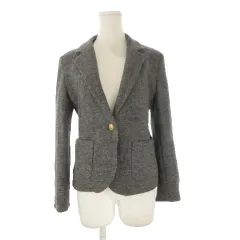 グリーンレーベルリラクシング ユナイテッドアローズ green label relaxing ジャケット 上着 38 グレー 長袖 ノッチドラペル シングルブレスト /CK36 ■ECA003