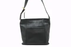 オールド コーチ ヴィンテージ ショルダーバッグ D7C 4169 チャーム ゴールド金具 レザー 黒 ブラック COACH 5369h