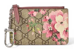 グッチ キーケース/コインケース/キーリング付小物入れ GUCCI BLOOMS/GGブルームス スプリームキャンバス 421311 KU2IN 8693 ピンクマルチ【中古】