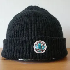 TITICACA　チチカカ　編み込みニット帽　ニットキャップ　黒色帽子　男女兼用　サイズ５６cm〜５９cm　キャップ　帽子　[[3.3.]]