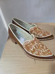 (245) MISS JEE COLLECTION カーフレザー パンプス 靴 ローファー