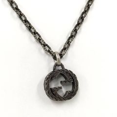 【超美品】GUCCI インターロッキング 喜平チェーン ネックレス SV925 超美品】GUCCI インターロッキング 喜平チェーン ネックレス SV925