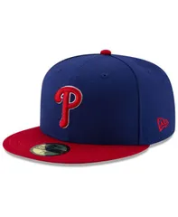 ニューエラ メンズ アクセサリー 帽子 キャップ New Era Philadelphia Phillies Authentic Collection 59FIFTY Fitted Cap Light RoyalRed レッド