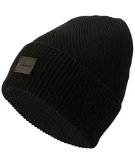カルバンクライン メンズ アクセサリー 帽子 Calvin Klein Mens Side Transfer Cuff Beanie Black ブラック