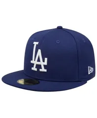 ニューエラ メンズ アクセサリー 帽子 ウール New Era Mens Navy Los Angeles Dodgers Cooperstown Collection Wool 59FIFTY Fitted Hat Navy ネイビー