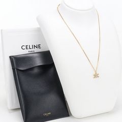 CELINE トリオンフ スパークル ネックレス ゴールド レシート有 - メルカリ