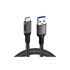 USB Type C ケーブル 0.5M USB-A to USB-C ケーブル【10Gbpsデータ転送 60W(3A/20V)急速充電】 USB3.2 Gen2標準 QC3.0対応 高耐久ナイロン編み MacBook Pro、iphone15、iPad、 0