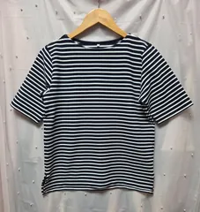 半袖ボーダープルオーバー