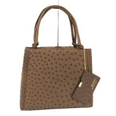 ✨美品 JRA認定✨ オーストリッチ レザー ボストンバッグ 2way 大容量
